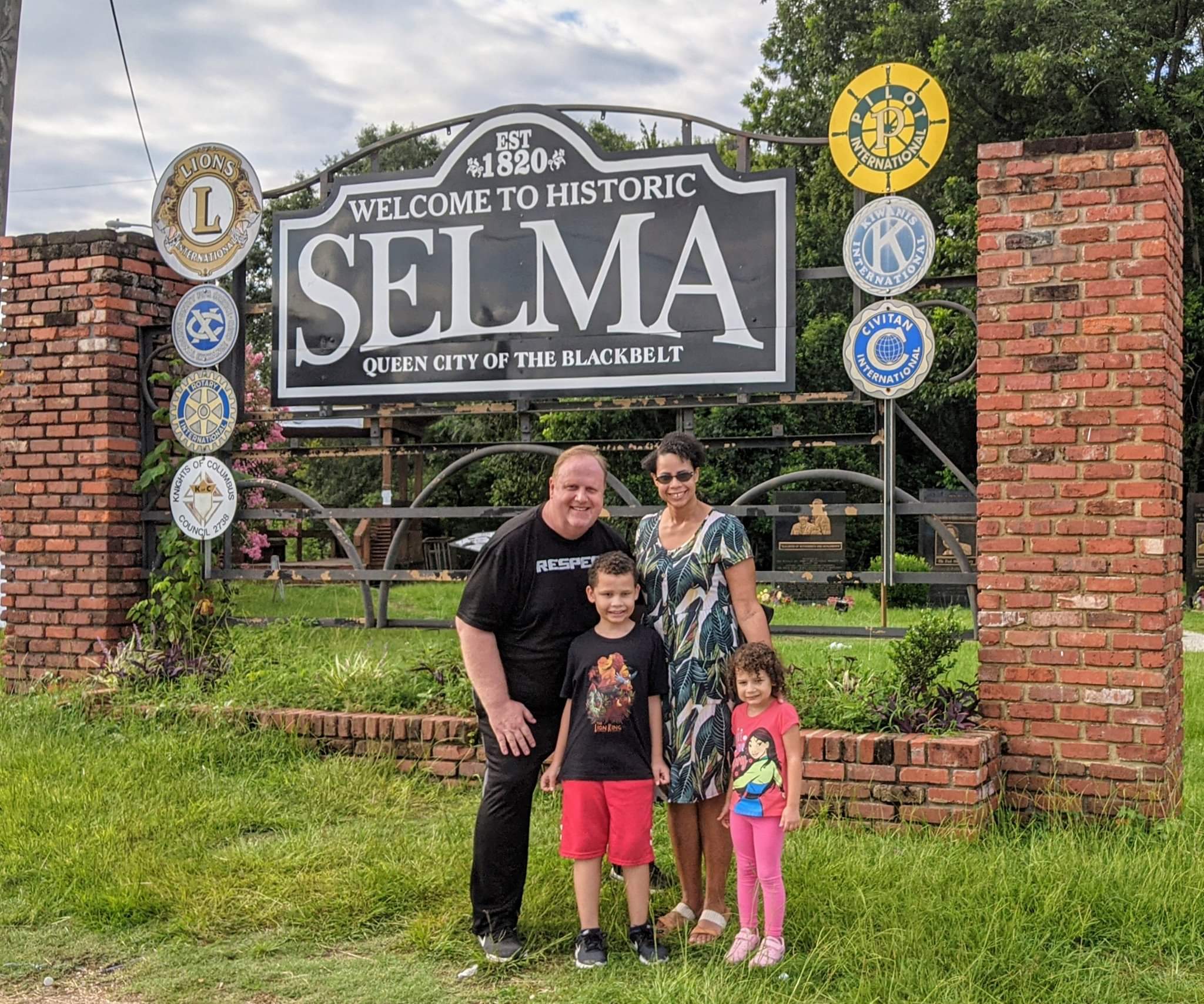 Image: Our family visiting Civil Rights Park (Holiday Travel: 3 Ways to Balance Structure & Spontaneity | Dr. Bob Lynda Lantz Editor Miami Mom Collective)