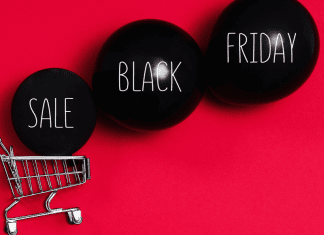 Black Friday Deals: 5 Ways to Make the Most of Them Image: A shopping cart and black balloons that read "Sale Black Friday" (Black Friday Deals: 5 Ways to Make the Most of Them Ana-Sofia DuLaney Contributor Miami Mom Collective)