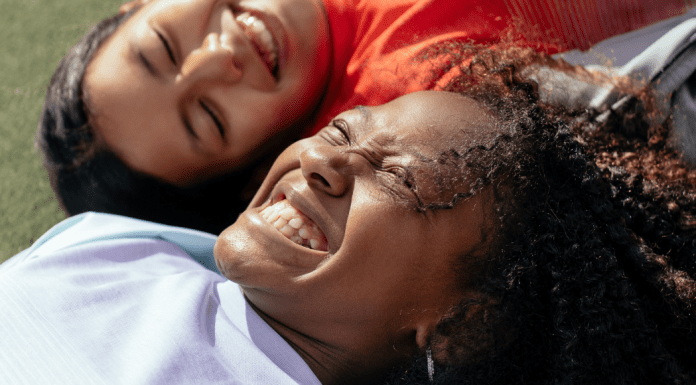 Dental Hygiene Month: Brush Up on Oral Care | Dr. Bob Pediatric Dentist Image: Two multiethnic girls laughing and smiling together (Dental Hygiene Month: Brush Up on Oral Care | Dr. Bob Pediatric Dentist Lynda Lantz Contributor Miami Mom Collective)