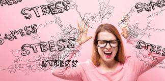Image: A woman who is overwhelmed by stress (Minimize Stress: 18 Helpful Tips Lorena Lougedo Contributor Miami Mom Collective)