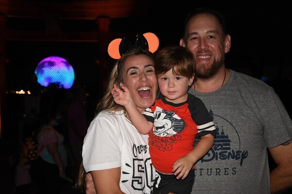 Walt Disney World's Golden Birthday Celebration Sandra Jacquemin Image: Sandra's family enjoying the celebration (Sandra Jacquemin Contributor Miami Mom Collective)
