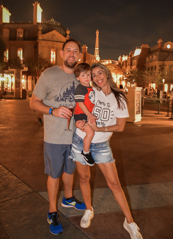 Image: Sandra and her family exploring France at EPCOT (Sandra Jacquemin Contributor Miami Mom Collective)