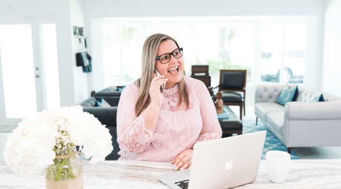 Business Women: 6 Ways to Support Them Image: Vanessa working from home (Support Working Women This National Business Women’s Week Vanessa Santamaria Contributor Miami Mom Collective)