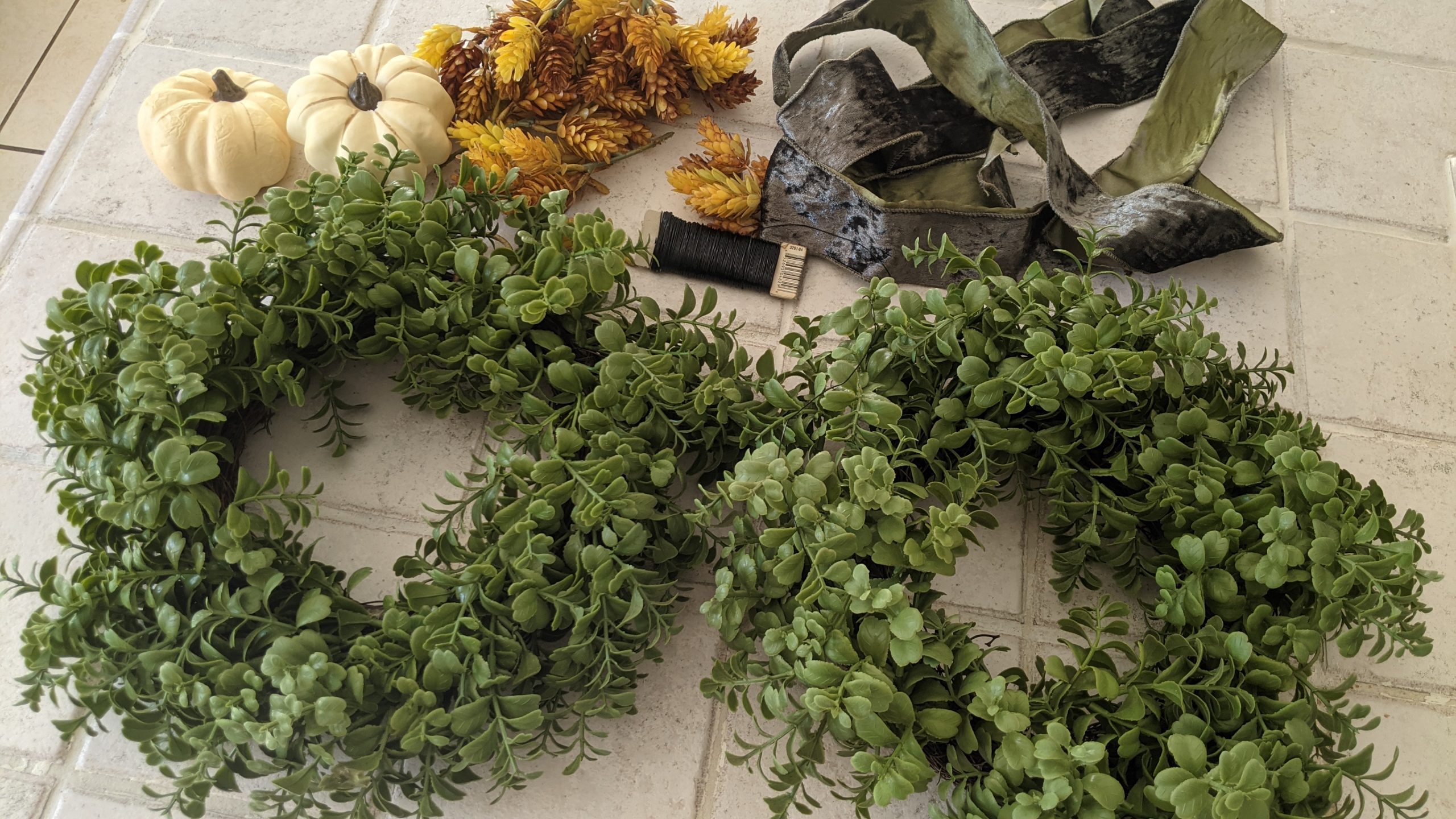 Image: Some supplies for DIY wreaths (Rachel Hulsund Contributor Miami Mom Collective)