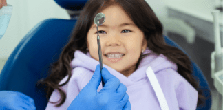 Going Back to the Dentist? 3 Things to Consider | Dr. Bob Pediatric Dentist A young girl at the dentist's office (Going Back to the Dentist? 3 Things to Consider | Dr. Bob Pediatric Dentist Lynda Lantz Contributor Miami Mom Collective)