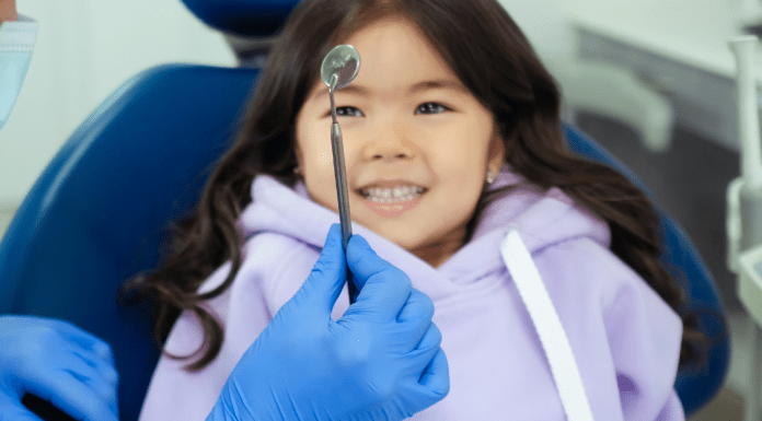 Going Back to the Dentist? 3 Things to Consider | Dr. Bob Pediatric Dentist A young girl at the dentist's office (Going Back to the Dentist? 3 Things to Consider | Dr. Bob Pediatric Dentist Lynda Lantz Contributor Miami Mom Collective)