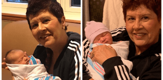 Grandparents Day 2021: Becoming a Grandparent Is a Special Gift Holly holding her grandbabies for the first time (Grandparents Day 2021: Becoming a Grandparent Is a Special Gift Holly Farver Contributor Miami Mom Collective)