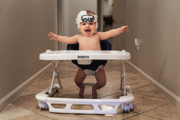 Baby In a Walker 