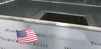 Remembering September 11th Image: A list of names engraved at the September 11th Memorial