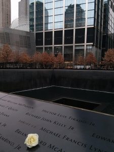 Image: A photo of the September 11th Memorial in NYC