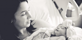 Aymee with her infant daughter (Got Milk? My Breastfeeding Journey With 3 Kids Aymee Blanco Contributor Miami Mom Collective)