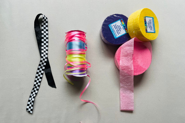 Ribbons and supplies
