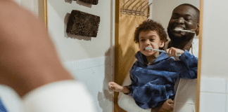 Favorite Things: Dr. Bob’s Top 6 Dental Products for Kids A father and son brushing their teeth (Favorite Things: Dr. Bob's Top 6 Dental Products for Kids Lynda Lantz Contributor Miami Mom Collective)