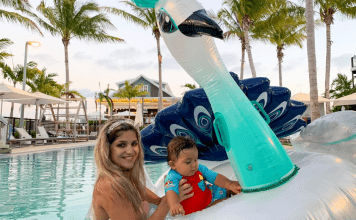 Family Fun in the Florida Keys: Where to Go & What to Do Bella and her son enjoying some pool time in the Keys (Family Fun in the Florida Keys: Where to Go & What to Do Bella Behar Contributor Miami Mom Collective)
