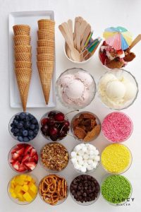 An ice cream bar