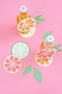 Paper citrus fruit slices