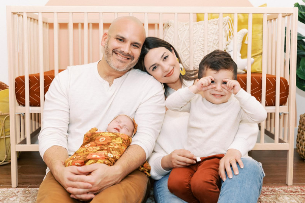 Jacqui with her family (Language Stimulation Techniques For a Mama Overcoming PPD Jacqueline Jebian Garcia Contributor Miami Mom Collective)