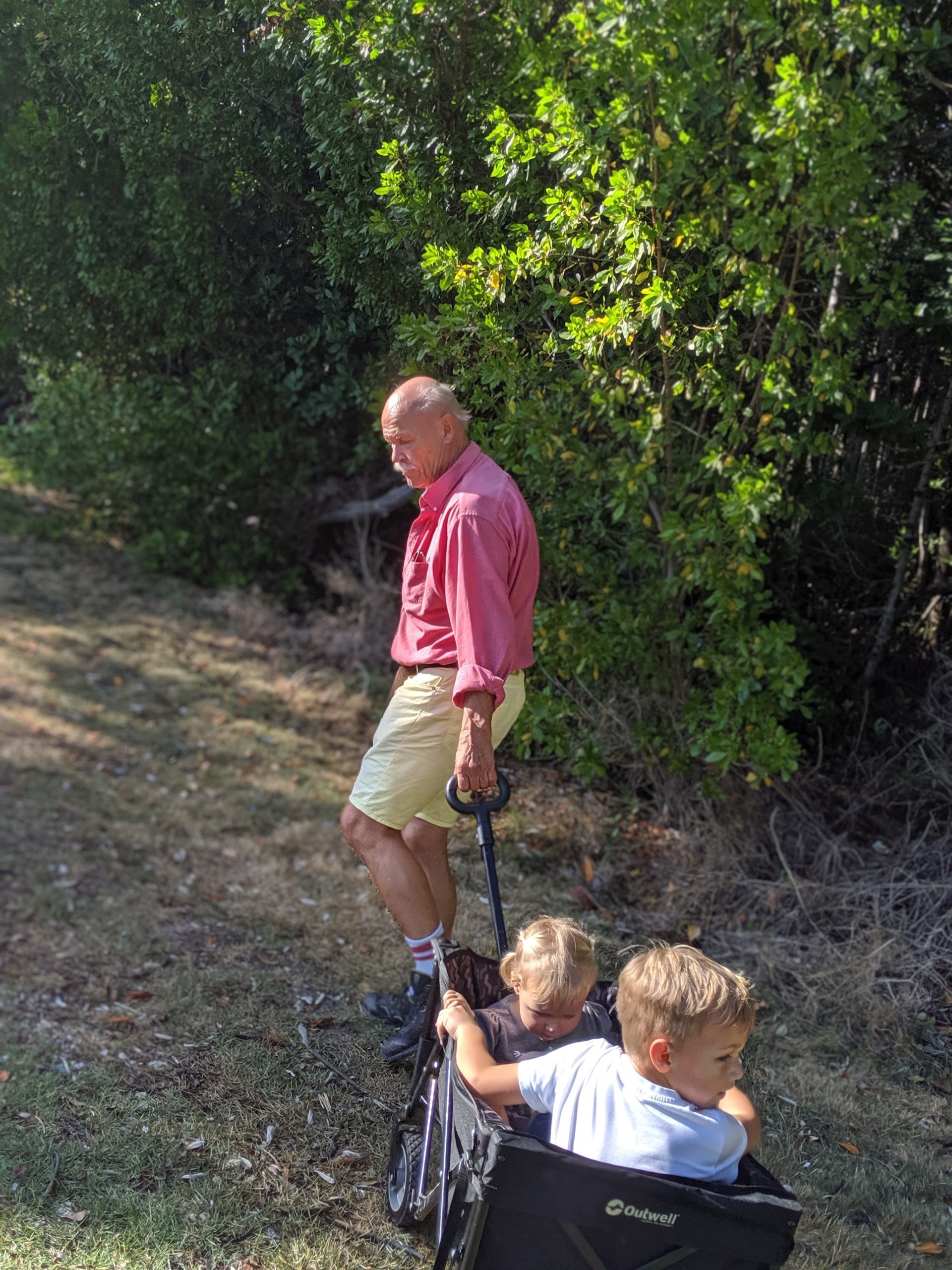 Rachel's kids with their grandpa (Rachel Hulsund Contributor Miami Mom Collective)