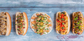 Vegan wraps and hot dogs (Raising Vegan Kids: Where and What to Eat on the Go Sandra Jacquemin Contributor Miami Mom Collective)