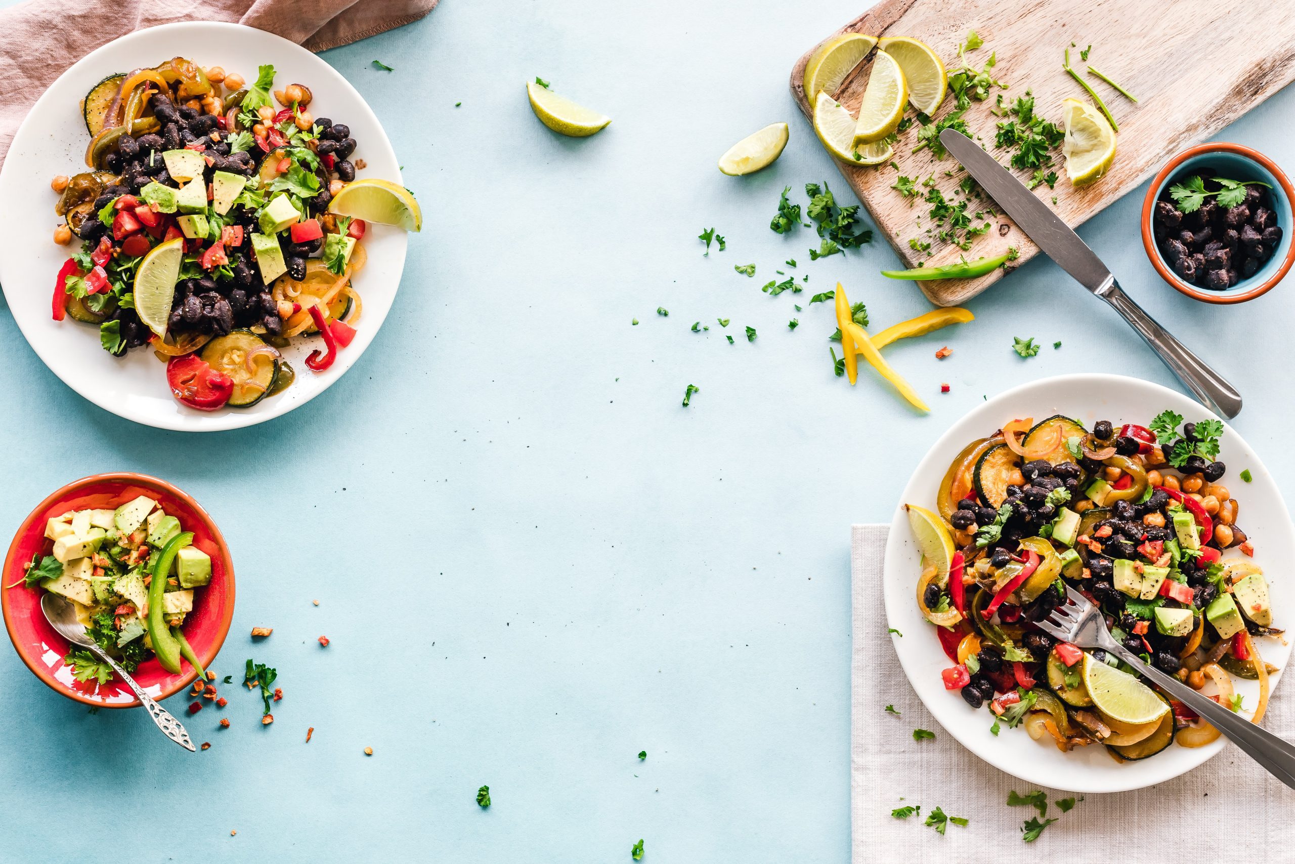 Salad dishes (Zoe Costa Contributor Miami Mom Collective)