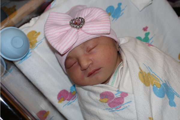 Image: Daughter after delivery in Mercy Hospital (Hospital Bag: Getting Ready for Baby Jessica Alvarez-Ducos Contributor Miami Mom Collective)