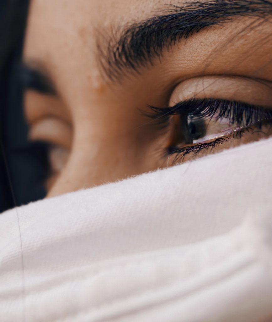 Image: A woman crying (Am I Breaking My Kids? Dealing With Mom Guilt Janeris Marte Contributor Miami Mom Collective)