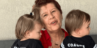 I’ve Graduated to Grand! The Perks of Adding Grand to the Title of Mom Image: Holly holding 2 of her grandchildren (I've Graduated to Grand! The Perks of Adding Grand to the Title of Mom Holly Farver Contributor Miami Mom Collective)