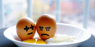 Two eggs with sad faces drawn onto them (An Open Letter to Moms Who Hate Cooking Becky Gonzalez Contributor Miami Mom Collective)