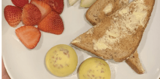Egg cups, toast, and strawberries (Egg Cups a la Britton: Breakfast for Families Alisa Britton Contributor Miami Mom Collective)