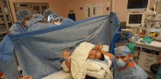 C-Section Recovery: Taking Care of Yourself So You Can Care For Baby! A mom and dad in the OR for a C-section (C-Section Recovery: Taking Care of Yourself So You Can Care For Baby! Alexa Gonzalez Contributor Miami Mom Collective)