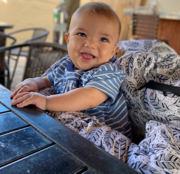 Dianna's son at the Sandbar (Dianna Hill Contributor Miami Mom Collective)