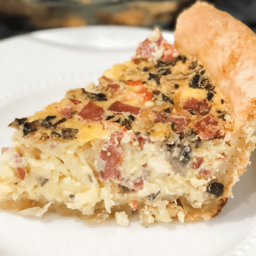 A slice of homemade quiche (Easter Brunch Recipe: Quiche Daniela Muir Contributor Miami Mom Collective)