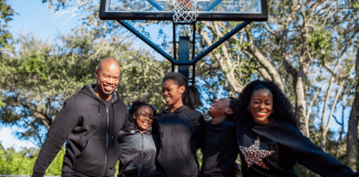 Sharonda and her family (Tourney Time: Are You Ready for the Dance? Sharonda Stewart Contributor Miami Mom Collective)