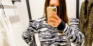 Meredith trying one of this year's bold fashion trends (Spring Fashion Trends to Replace My Favorite Pandemic Sweatpants Meredith Kallaher Contributor Miami Mom Collective)