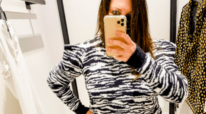 Spring Fashion Trends to Replace My Favorite Pandemic Sweatpants Meredith trying one of this year's bold fashion trends (Spring Fashion Trends to Replace My Favorite Pandemic Sweatpants Meredith Kallaher Contributor Miami Mom Collective)