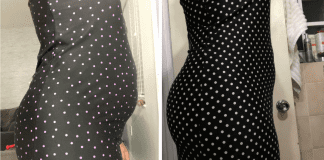 Group Fitness Training: 3 Things I Learned When I Joined Before and after pictures of a woman in a polka dot dress (Group Fitness Training: 3 Things I Learned When I Joined Janeris Marte Contributor Miami Mom Collective)