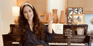 Jacqueline sitting at her piano (Inner Peace: Finding It During a Health Pandemic Jacqueline Jebian Garcia Contributor Miami Mom Collective)