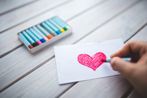 A hand-drawn heart (Lorena Lougedo Contributor Miami Mom Collective)