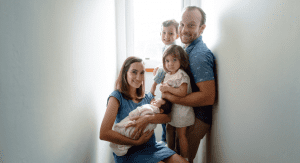 Family Photo of the Fiorentinos (Miami Mom Collective Welcomes MIA Mom Kristina Fiorentino Contributor)