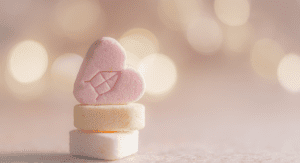 Image: Pastel candy hearts