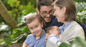 Brittany Aquart, Miami Mom Collective Contributor, with her husband and two sons. (Miami Mom Collective Welcomes MIA Mom Brittany Aquart)