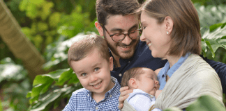 Miami Mom Collective Welcomes MIA Mom Brittany Aquart Brittany Aquart, Miami Mom Collective Contributor, with her husband and two sons. (Miami Mom Collective Welcomes MIA Mom Brittany Aquart)