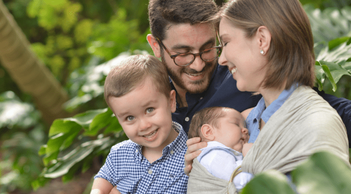 Brittany Aquart, Miami Mom Collective Contributor, with her husband and two sons. (Miami Mom Collective Welcomes MIA Mom Brittany Aquart)