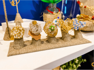 A display of statement rings (Meredith Kallaher Contributor Miami Mom Collective)
