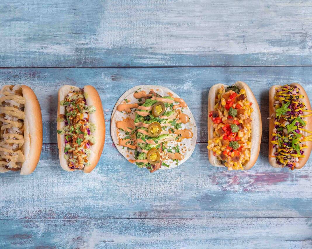 Vegan wraps and hot dogs (Raising Vegan Kids: Where and What to Eat on the Go Sandra Jacquemin Contributor Miami Mom Collective)