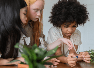 International Day of Women and Girls in Science Girls working with plants (International Day of Women and Girls in Science Zoe Costa Contributor Miami Mom Collective)