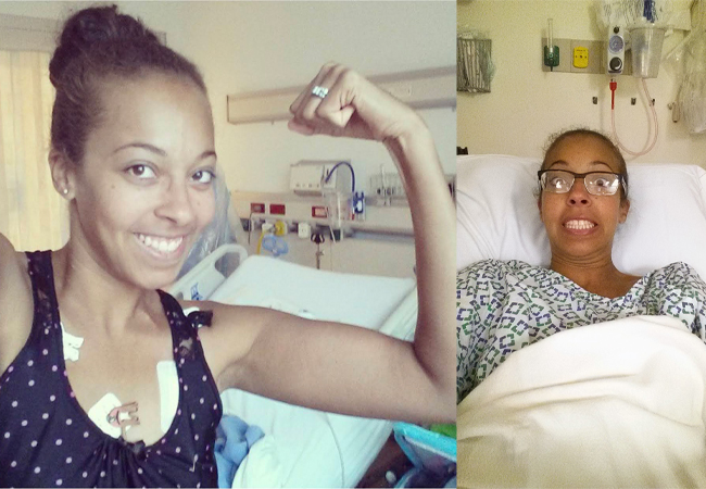 Woman in hospital (Group Fitness Training: 3 Things I Learned When I Joined Janeris Marte Contributor Miami Mom Collective)