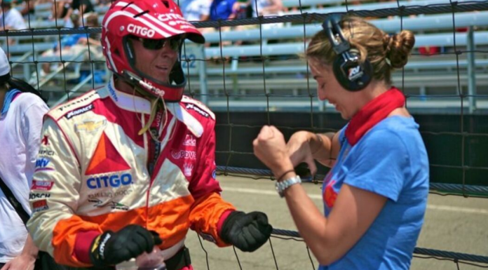 Starting (or Growing) a Small Business: You Can Do It! Image: Sandra works with a driver at the Indy500 in 2012