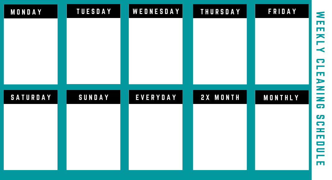 Easy Weekly Cleaning Schedule