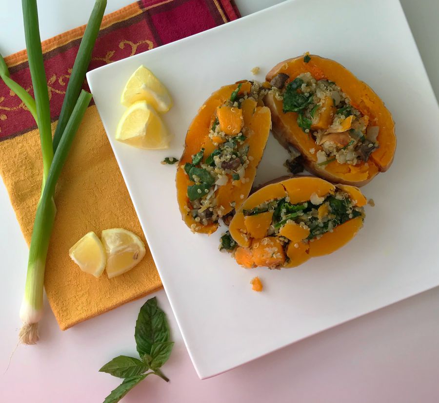 Image: Quinoa and Mushroom Stuffed Butternut Squash
